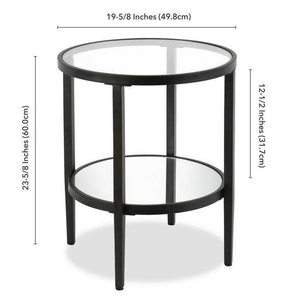 Mercury Row® Barbara 23.63'' Tall Glass End Table & Reviews Wayfair